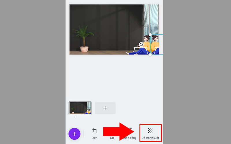 Giảm độ trong suốt cho h&igrave;nh ảnh